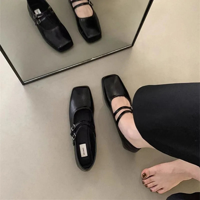 Fashion Solid Color Simple Elegant Casual Flat Wear-resistant Comfortable Fashionable Women's Shoes Chaussure Femme