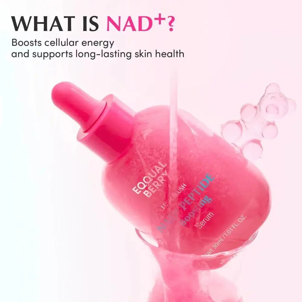 EQUAL‑BERRY Korean Original 30ml NAD+‑Peptide Boosting Ampoule Serum Fade Fine Lines Antioxidant Aging Repair Improve Dullness