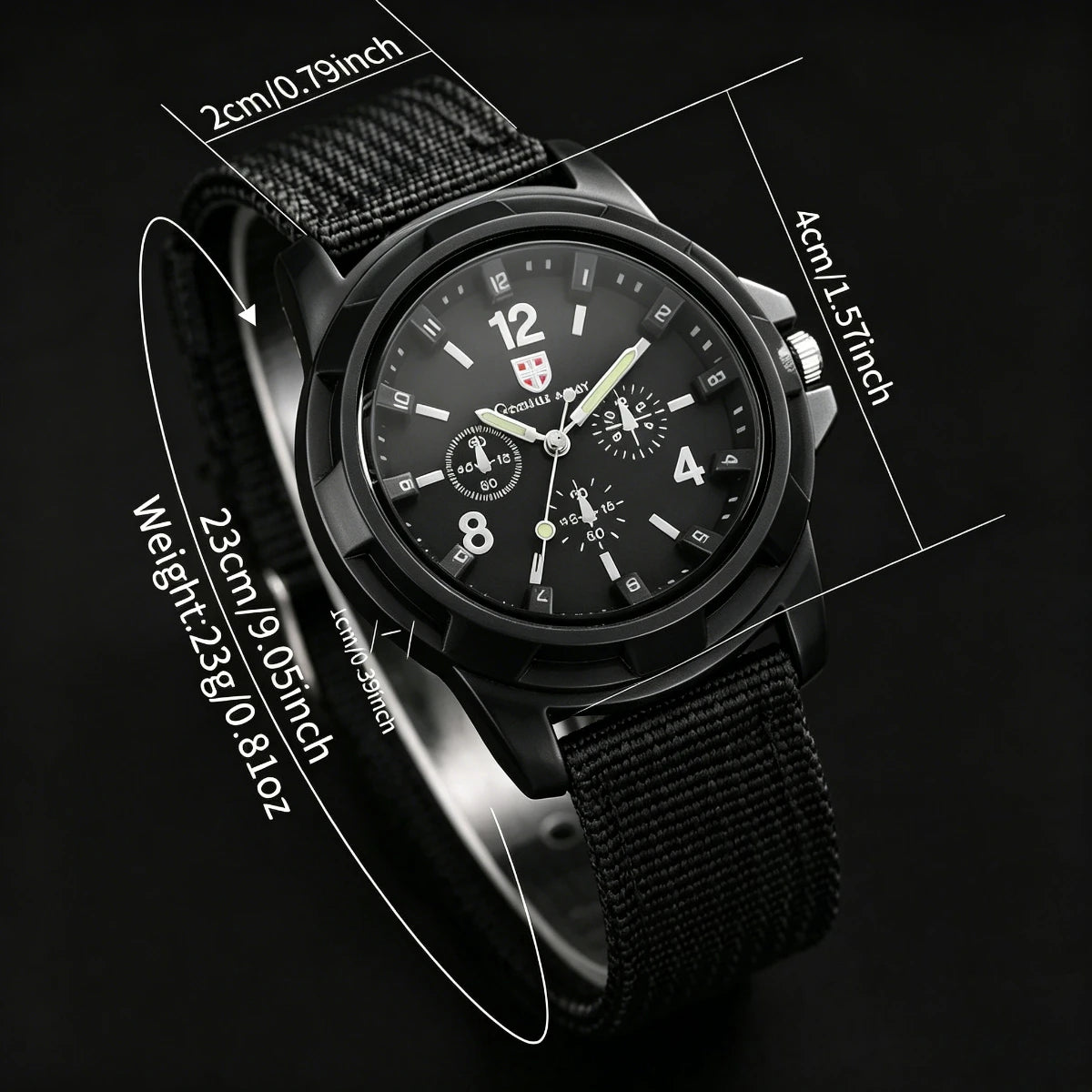 Fashion Decorative Three-eye Dial Women Quartz Watch Nylon Strap Sport Wristwatches Reloj Mujer Girls Clock Gift(Without Box)