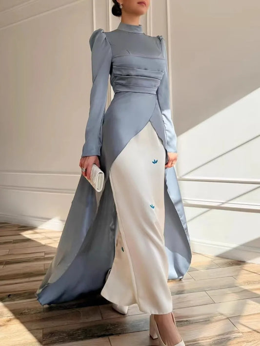 Eid Women Dress Muslim Abaya Satin Vestidos Largos Party Caftan Jalabiya Ramadan Long Dresses Dubai Kaftan Arab Long Robe 2025