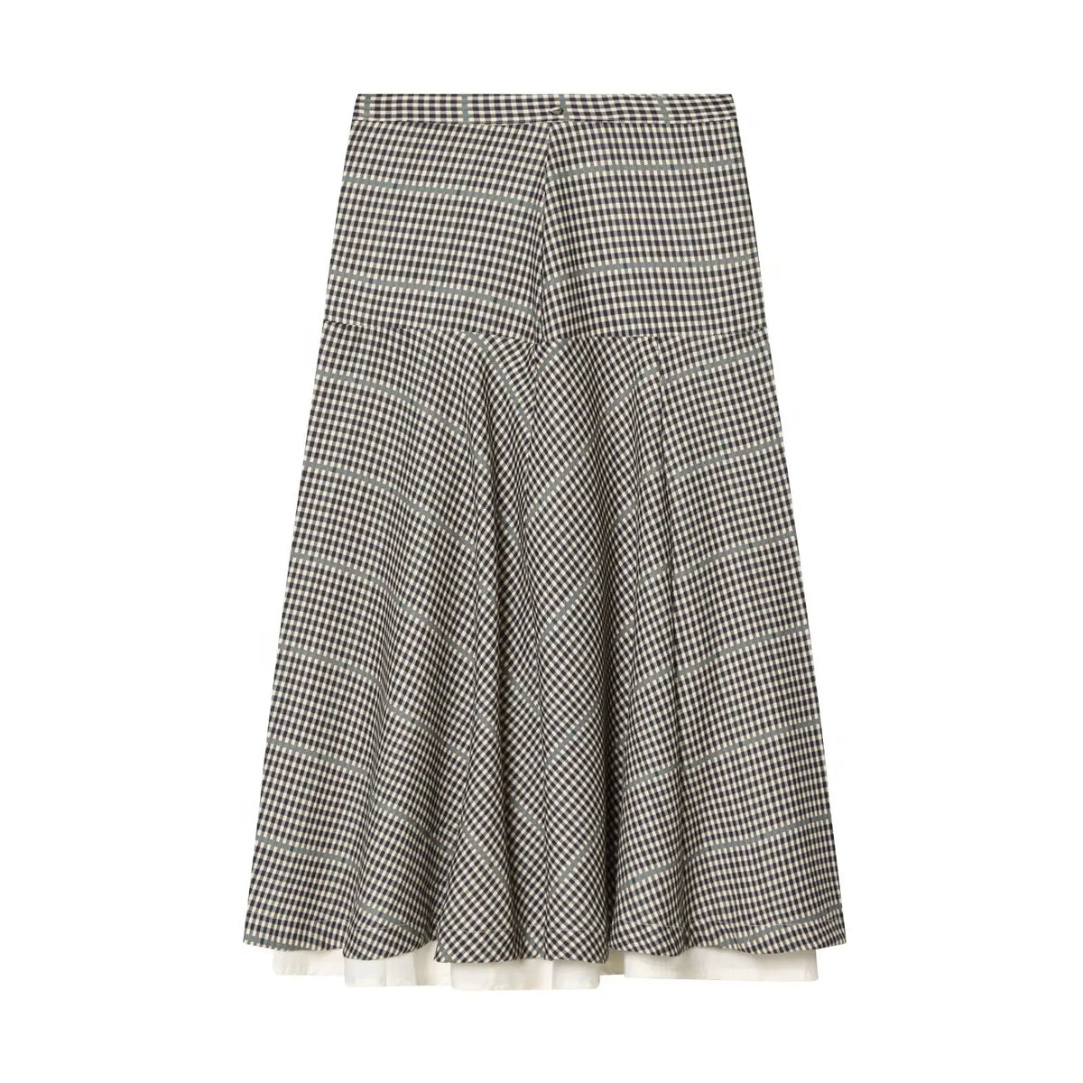 HH 2026 Women Spring Skirt Suit Stand Collar Single Breasted Casual Plaid Bomber Jacket+Side Zipper Splicing Pleated Midi Dress