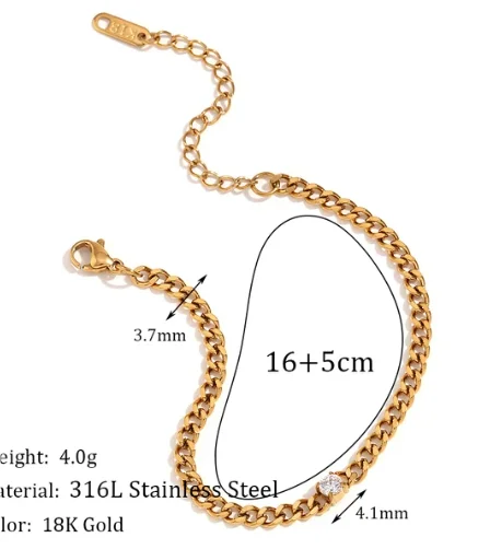 Stainless Steel Bohemian Style Personalized Anklet