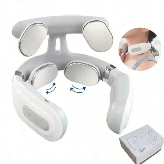 2026 Upgraded Portable Neck Shoulder Massager USB Rechargeable Lithium Battery Powered Deep Tissue Massage Device For Pain Relie