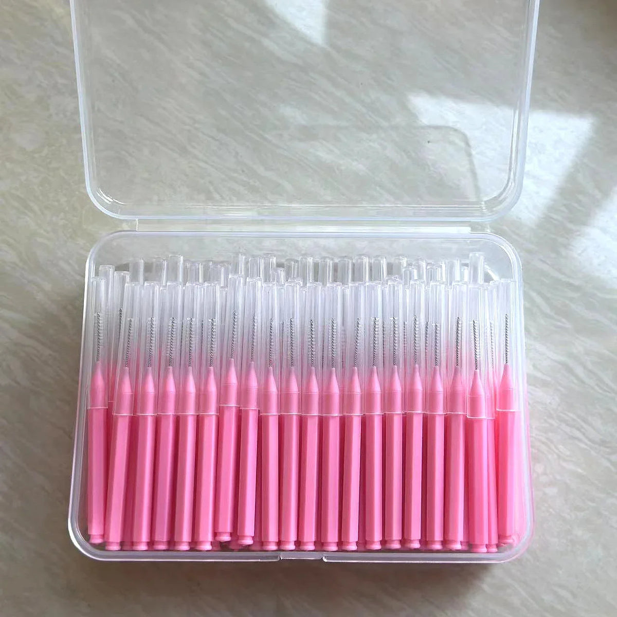 100 Pcsbox Interdental Brushes Health Care Tooth Escova Interdental Cleaners Orthodontic Dental Teeth Brush Oral Hygiene Tool