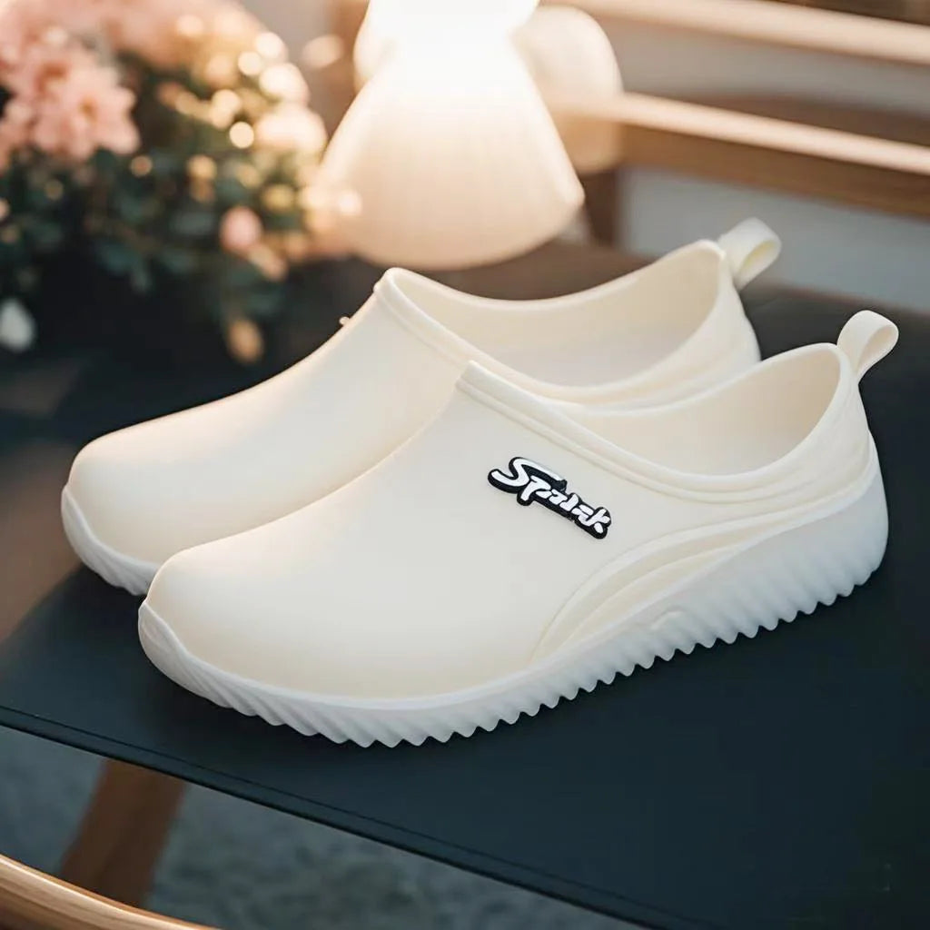 women's plush rain shoes warm waterproof galoshes woman low top rainshoes female chef work shoes ladies green water shoes 2026