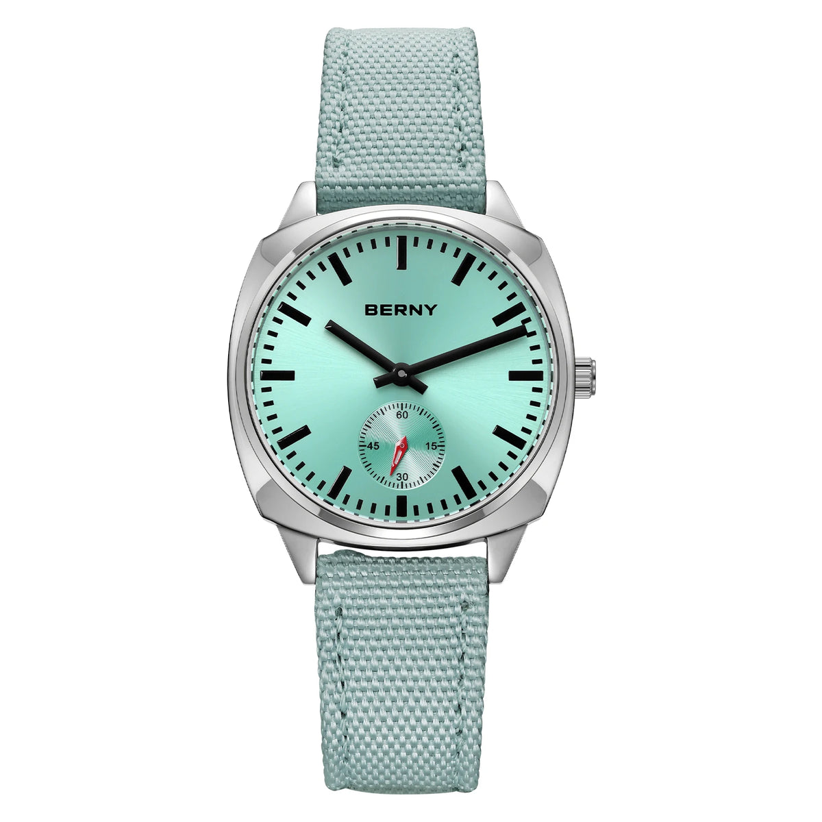 BERNY Quartz Pillow Ladies Watch Luxury Women's Watch Comfort Fabric Watch for Women Casual Versatile Elegant Ladies Watches