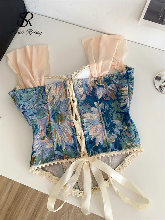 Women's Floral Lace-Detail Camisole Top