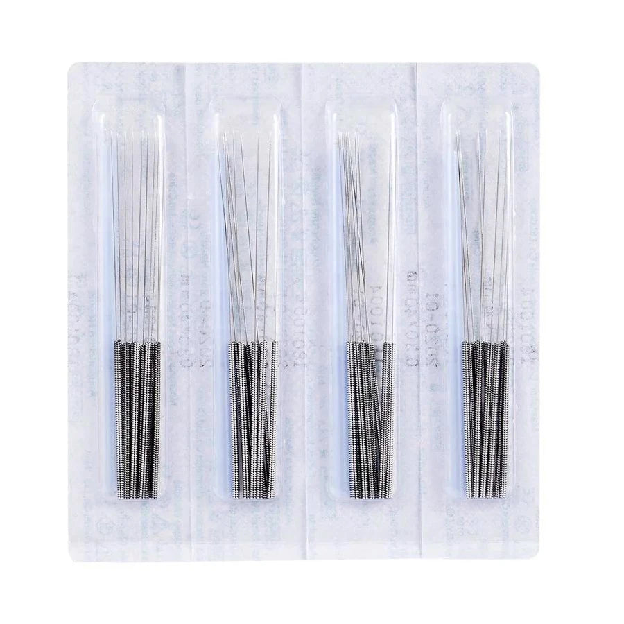 1000Pcs New Acupuncture Needles Disposable Sterile Acupressure Acupoint Tech EACU Body Beauty Filiform Needle with Tube