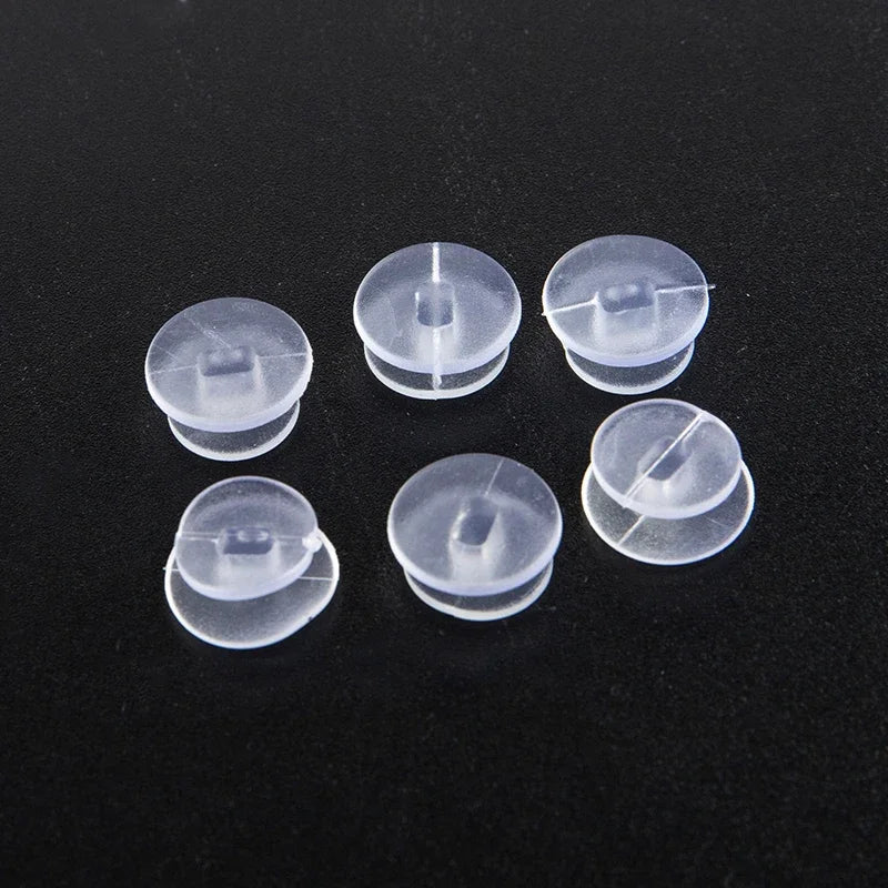 25Pcs Transparent Buttons Accessories For DIY Sandal Shoe Charms Decor