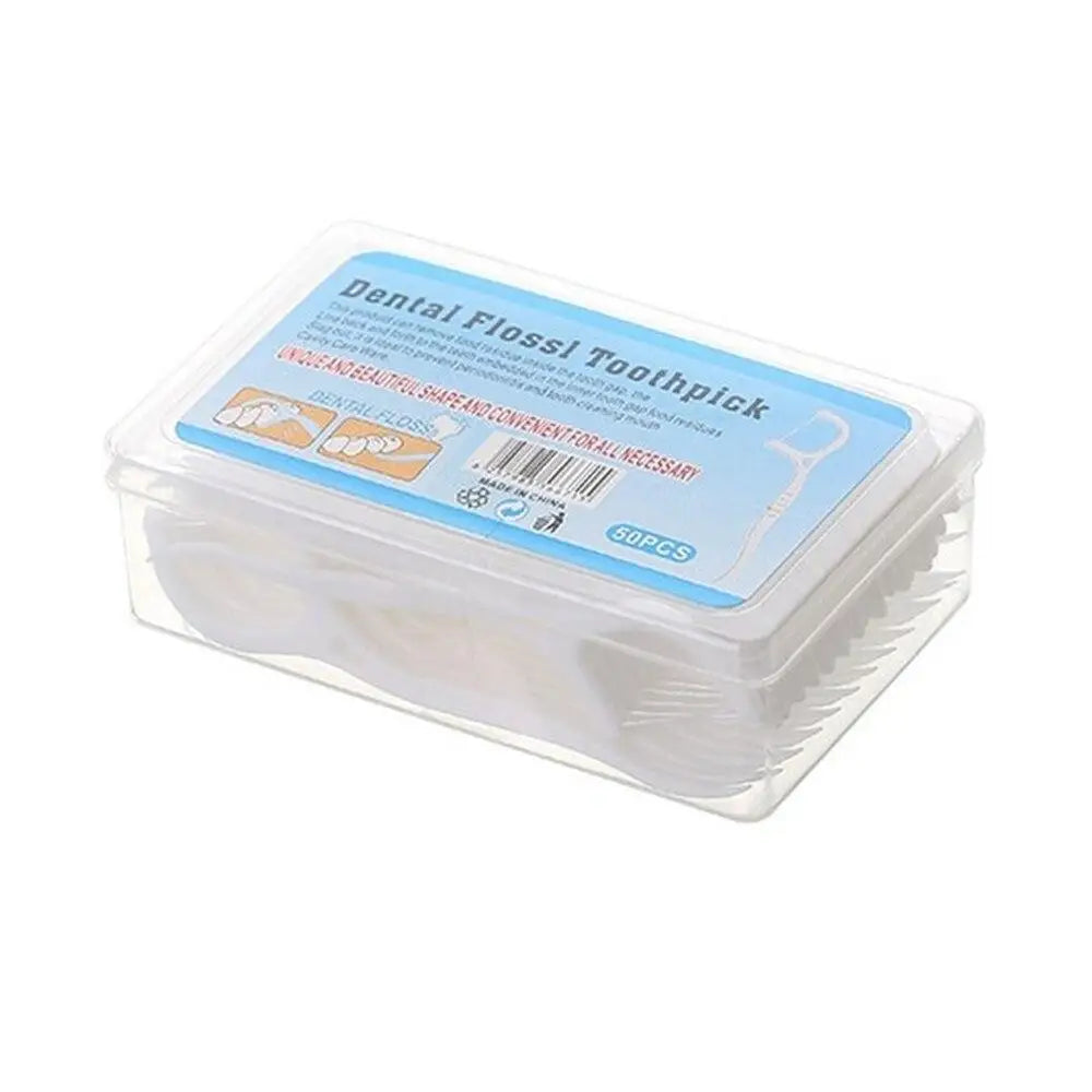 50/100pcs Dental Floss Flosser Picks Toothpicks Teeth Stick Tooth Cleaning Interdental Brush Dental Floss Pick Oral Hygiene Care