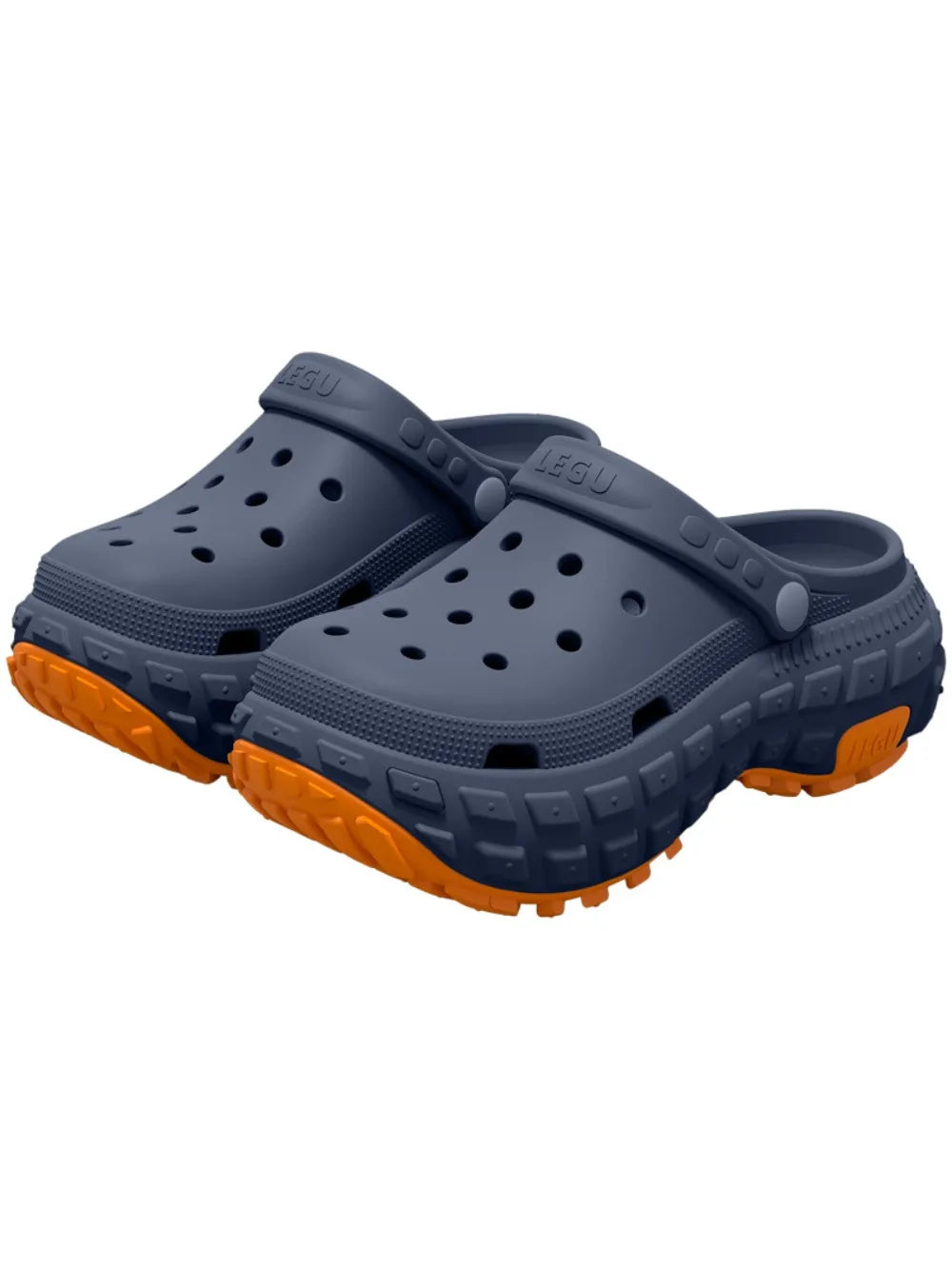 Thick soled perforated shoes for men's summer new trend slip resistant wear-resistant and odorless sandals for driving