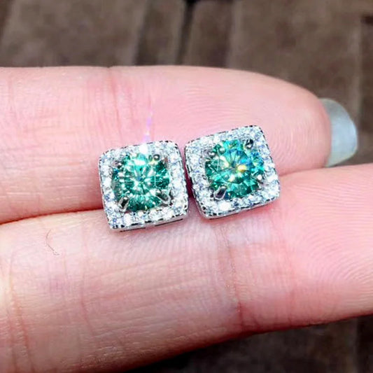 Huitan Stylish Women's Stud Earrings with Brilliant Cubic Zirconia Young Fashion Female Daily Accessories for Engagement Party