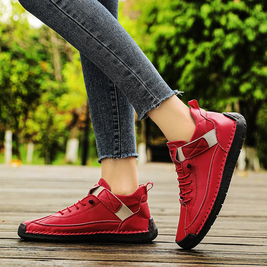 Women's Stitched Lace-Detail Casual Shoes