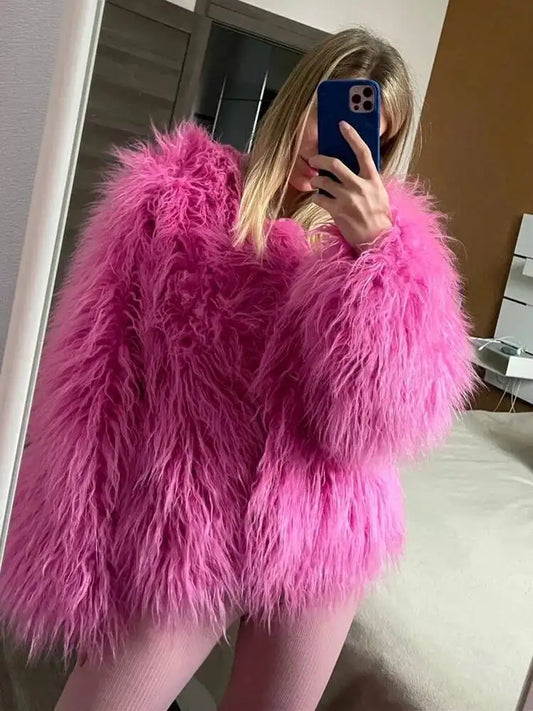 Women's Shaggy Textured Jacket
