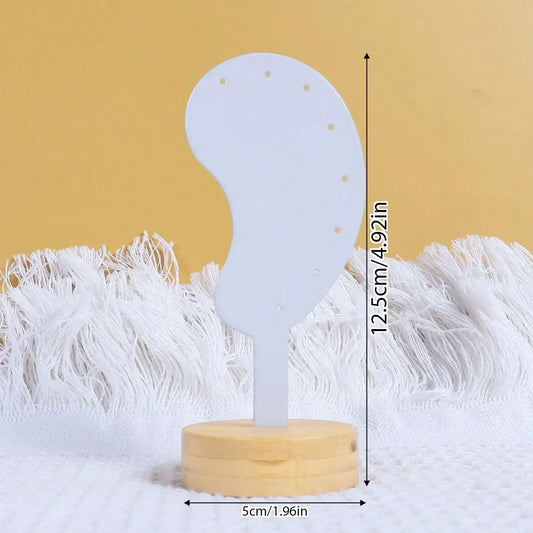 1PC Iron Ear-Shaped Earring Holder Display Stand for Jewelry Suitable for Shops And Home Decor