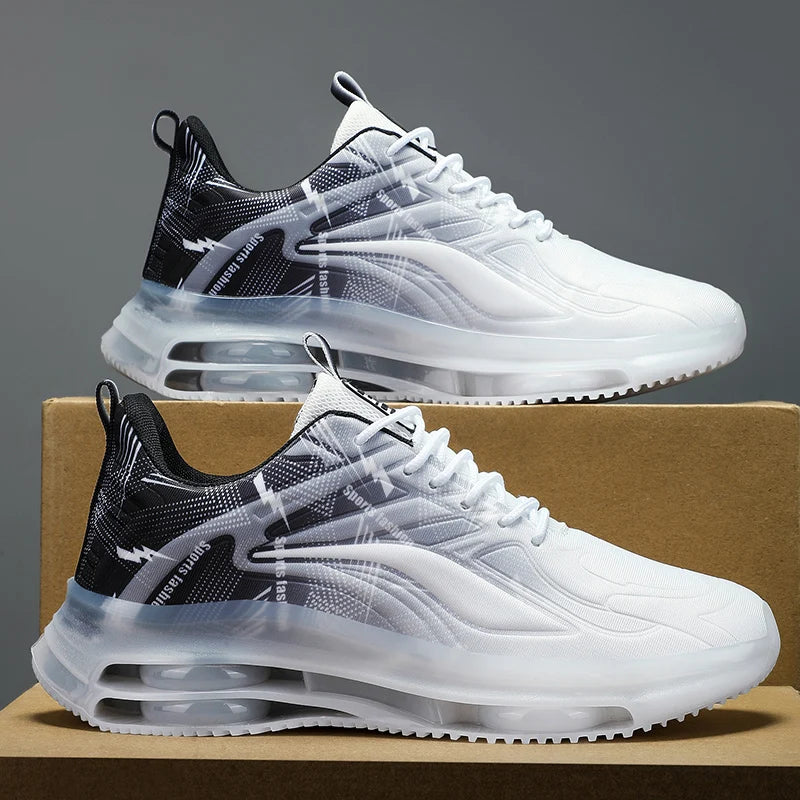 Men's Fashionable Basketball Shoes, with Air Cushioning, Comfortable and Non-Slip, Breathable and Shock-Absorbing, Suitable for Men's Outdoor Activities
