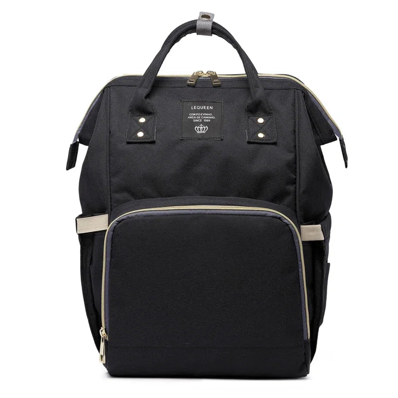Lequeen Mummy Maternity Diaper Bag Backpack Nappy Bag Large Capacity Stroller Bag Travel Diaper Backpack for Baby Care