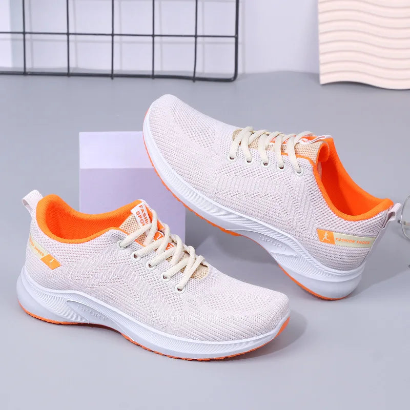 Women's Shoes 2025 Summer Casual Sneakers Breathable Mesh Chunky Sole Affordable Free Shipping