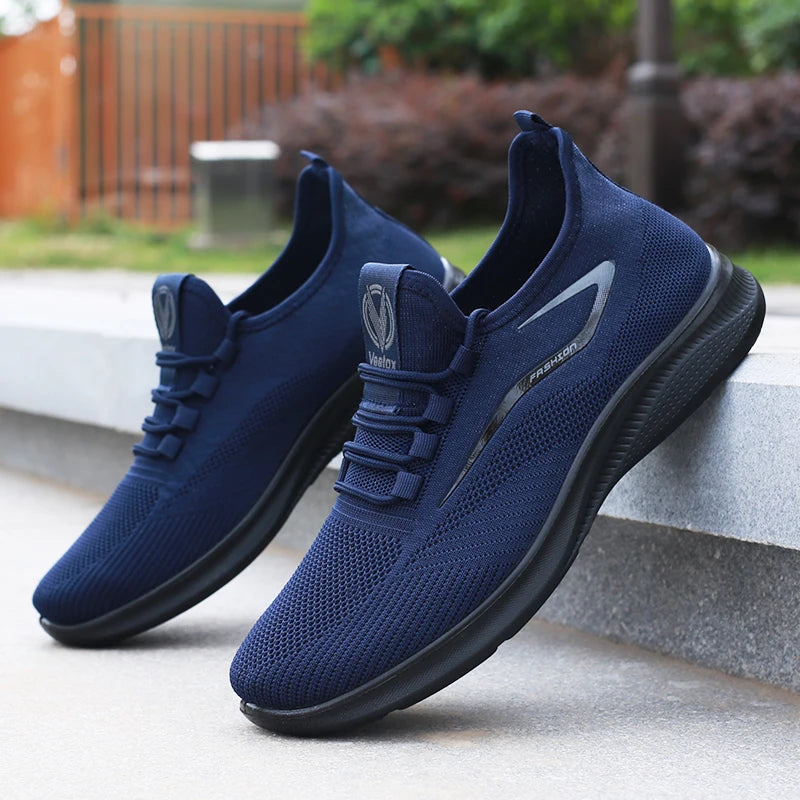 Men's Casual Sneakers - Lightweight, Non-Slip, Round-Toe Low-Top Casual Shoes with Breathable Mesh Lining, Breathable Fabric Upper, Durable Pu Sole, Ideal for Hiking, Outdoor Adventures, Travel, and Everyday Casual Wear, Suit