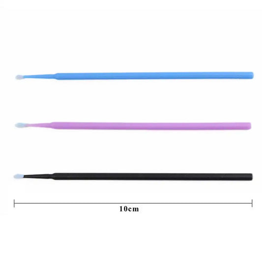 100 Pcs Disposable Handle Microbrush Mascara Wands Micro Brush Applicator Lashes Brushes Eyelash Extension Makeup Tools