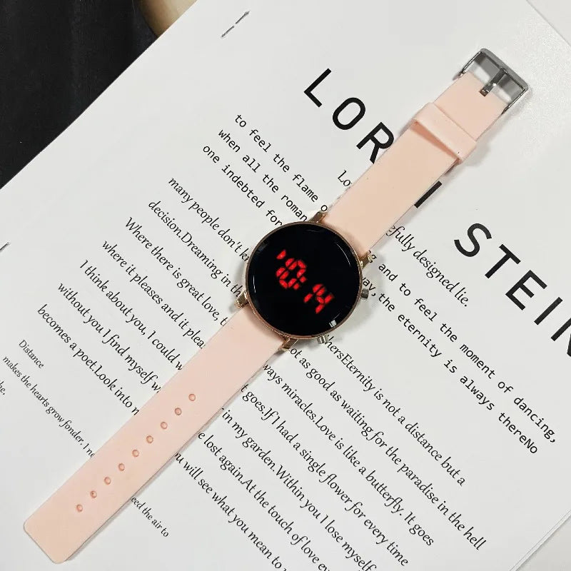 Simple Round LED Watch Fashion Digital Watches for Woman Casual Sport Men's Electronic Wristwatch Clock reloj digital mujer