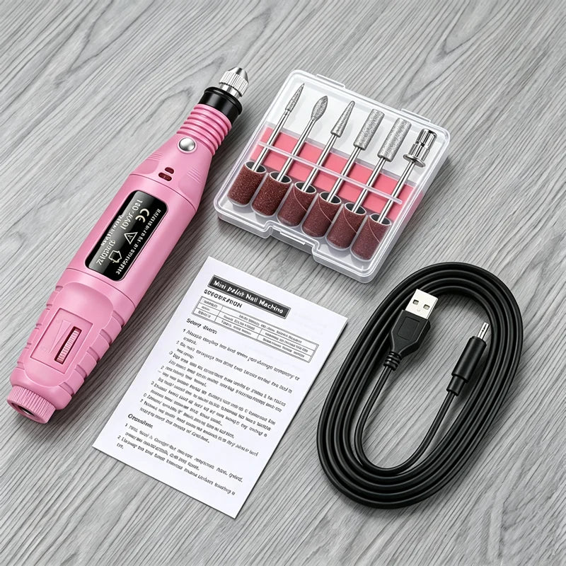 Professional Nail Drill Nail Grinder Set Manicure Cutter Nail Equipment Nail Supplies Home Use Electric Nail Drill Machine