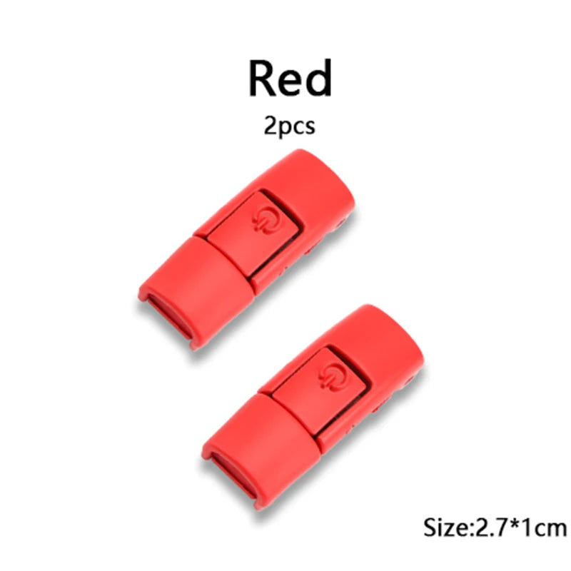 Switches Colorful Metal Buckle No Tie Shoe Laces Press Lock Shoelaces Without Ties Elastic Flat Shoelace Sneaker Kids Adult