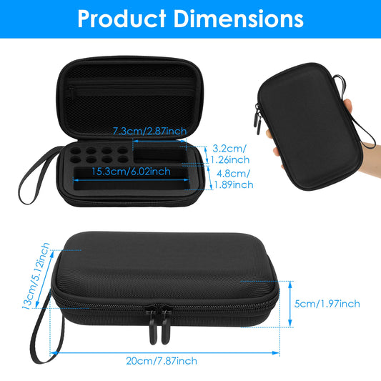 Insulin Vial Case 3ml 30ml Portable Medicine Organizer EVA Oxford Storage Box With Foam Slots For Travel Fridge Storage