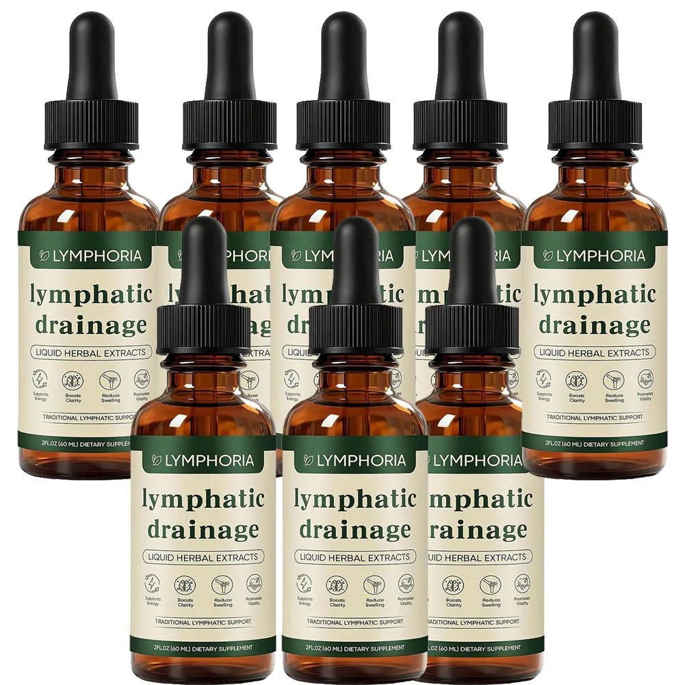 Natural Herbal Lymphatic Drainage Drops Serum Swelling Relief Lymph Support Liquid Ampoule Extracts Ampoule Serum Daily Care