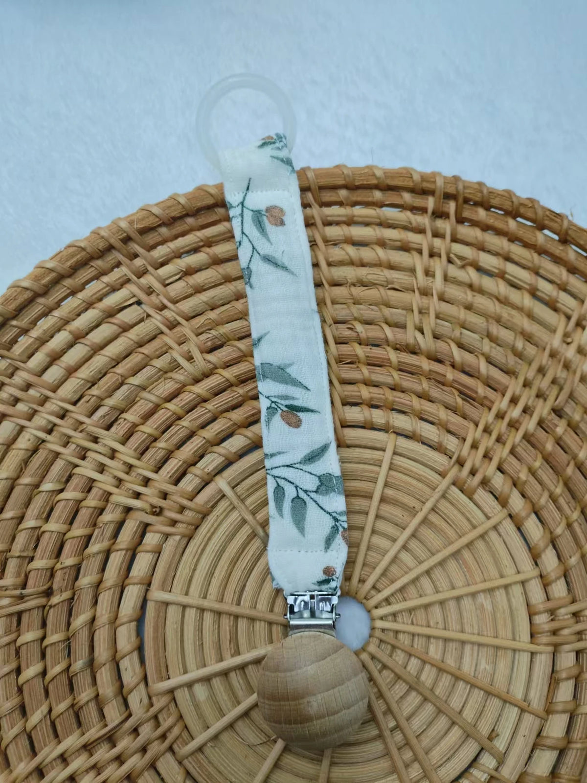 Baby Pacifier Chain Clips Holders Anti-drop Chain Print Cotton Teething Clips Teether Toy Soother Pacifier Strap