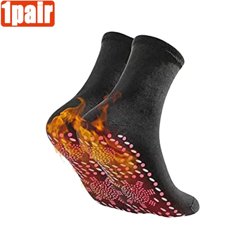 1/3/5/10pairs Warming Self-Heating Magnetic Massage Socks for Women - Comfortable and Relaxing Winter Wear