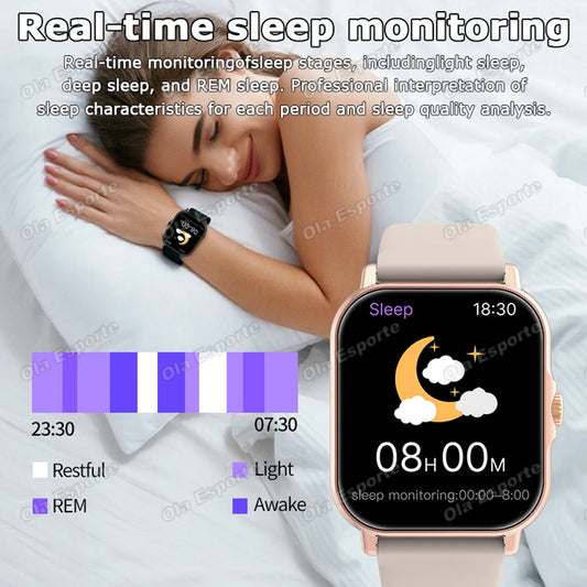 2026 New Smart Watch Women’s Bluetooth Call GPS Motion Heart Rate Sleep Record Outdoor Sports Men’s Smart Watch For Android/IOS