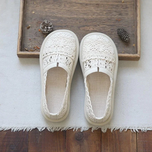 Summer Shoes Ladies Casual Female Sneakers Slip-on Dress Flats 2026 Slip On New Fabric Scandals Fisherman Leisure Summer
