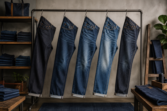 Men's jeans in classic cuts and indigo washes