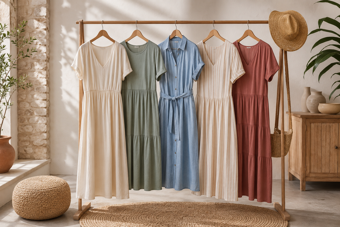 Casual dresses in breathable everyday fabrics