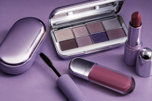 Unbranded futuristic lavender makeup collection