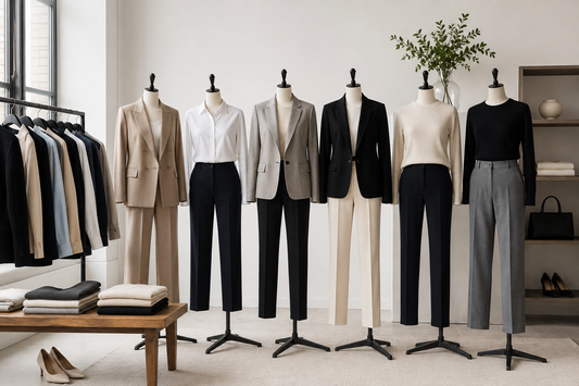 Professional work clothes capsule wardrobe