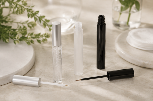 Unbranded eyelash serum tubes and applicators