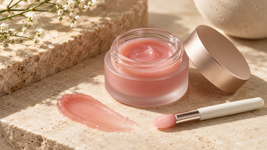 Unlabeled lip mask pot with clean applicator