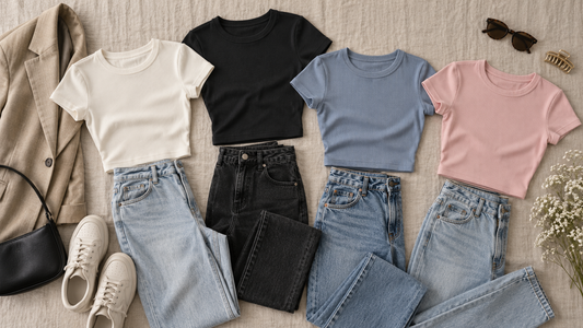 Editorial view illustrating baby tee in a clean, realistic setting with no text or branding
