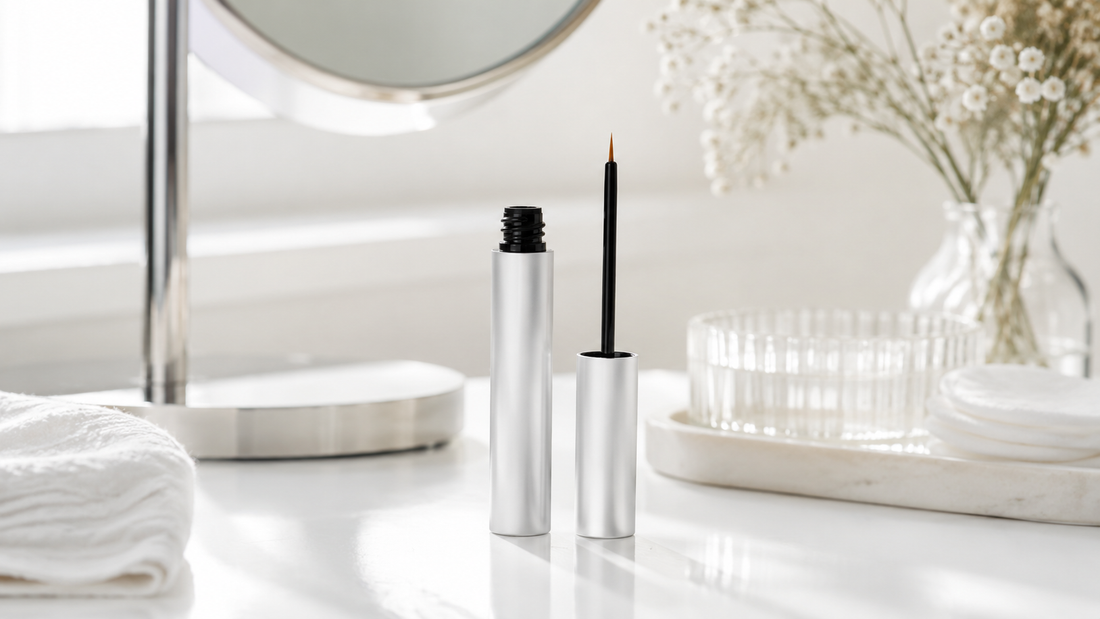 Unbranded eyelash growth serum and precise applicator