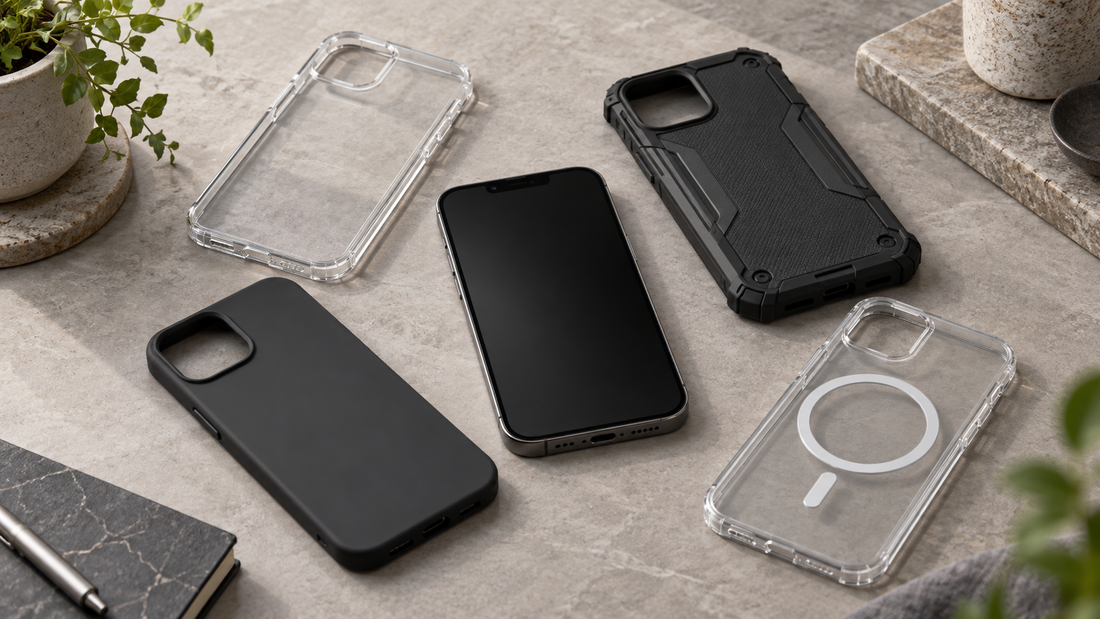 Editorial view illustrating iphone 13 cover in a clean, realistic setting with no text or branding
