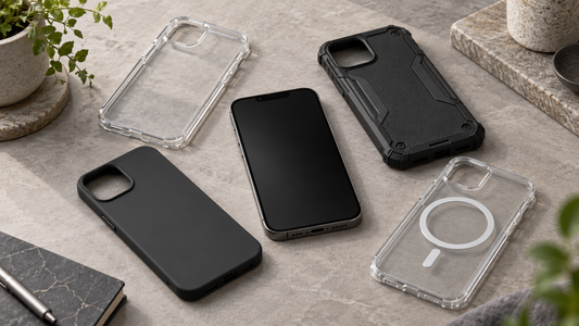 Editorial view illustrating iphone 13 cover in a clean, realistic setting with no text or branding