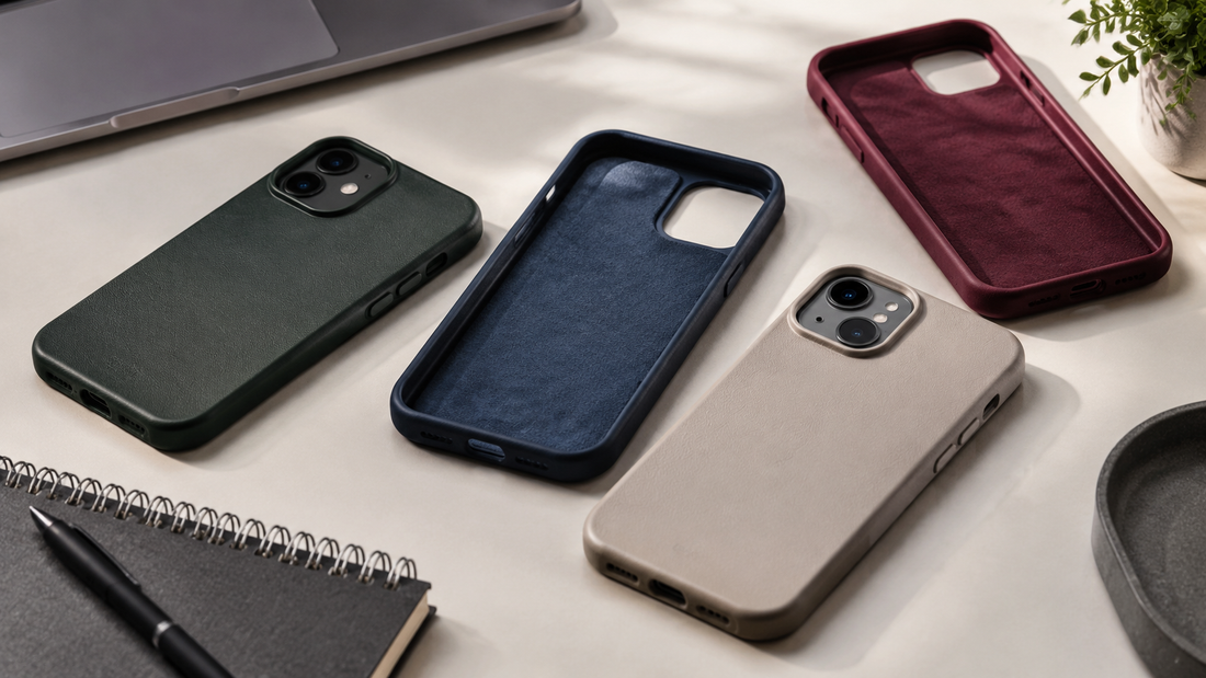 Protective cases designed for an iPhone 14-sized smartphone