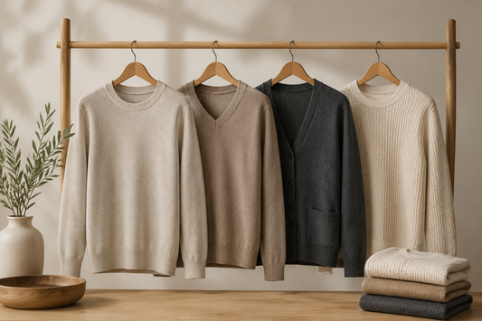Men's sweaters in crewneck, V-neck and textured knit styles