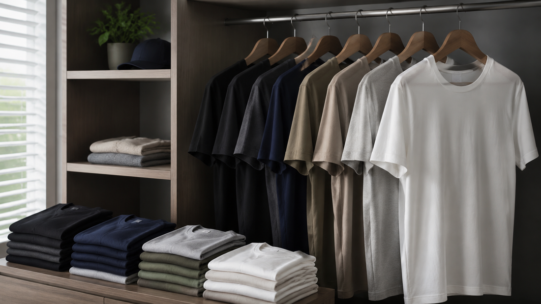 Men's T-shirts in classic neutral and earth tones