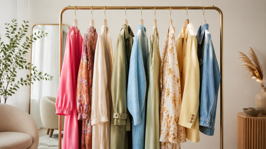 Curated contemporary fashion wardrobe for clothing rotation
