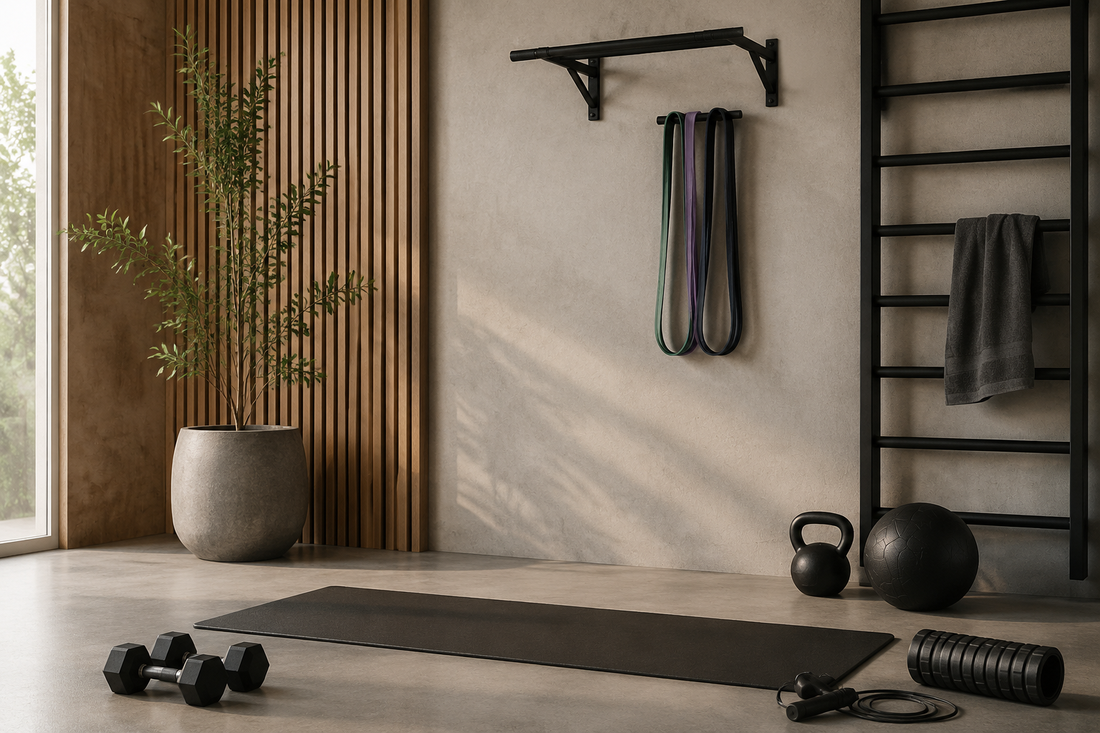 Home fitness equipment for a structured total body workout