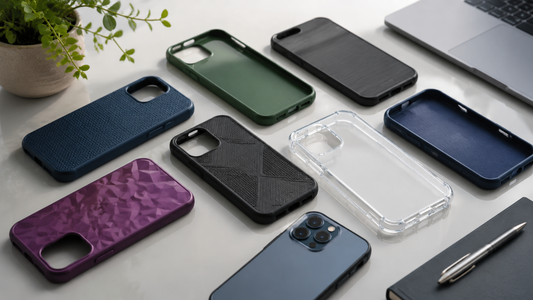 Protective unbranded phone cases in varied colors and textures