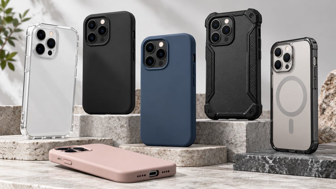 Unbranded protective smartphone covers in clear, silicone and rugged styles